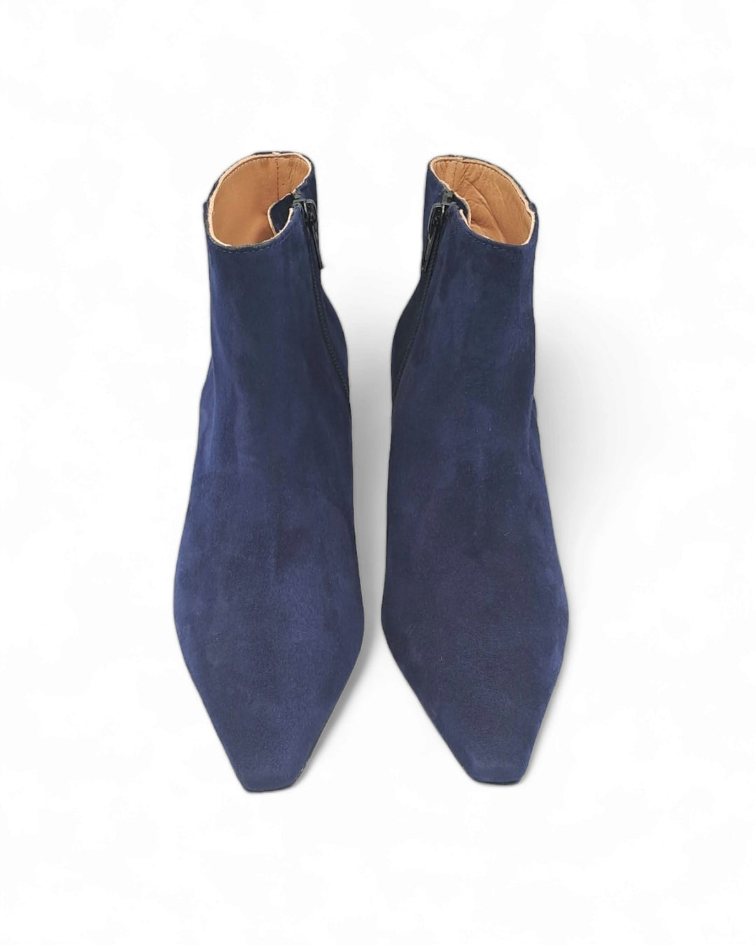 Blue Suede Ankle Boot