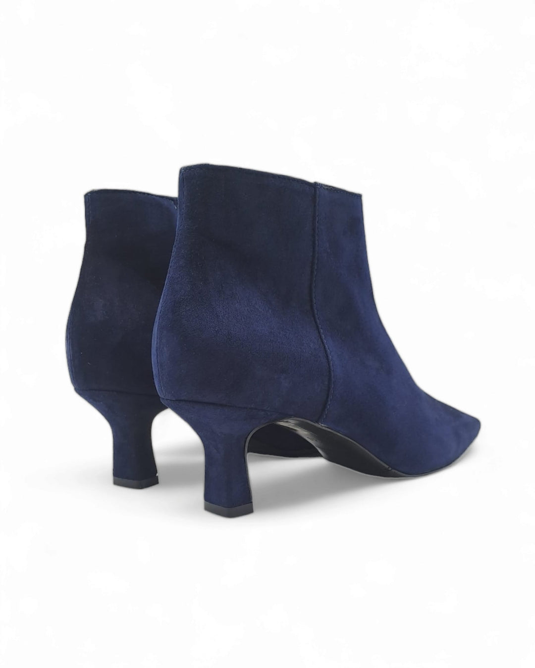 Blue Suede Ankle Boot