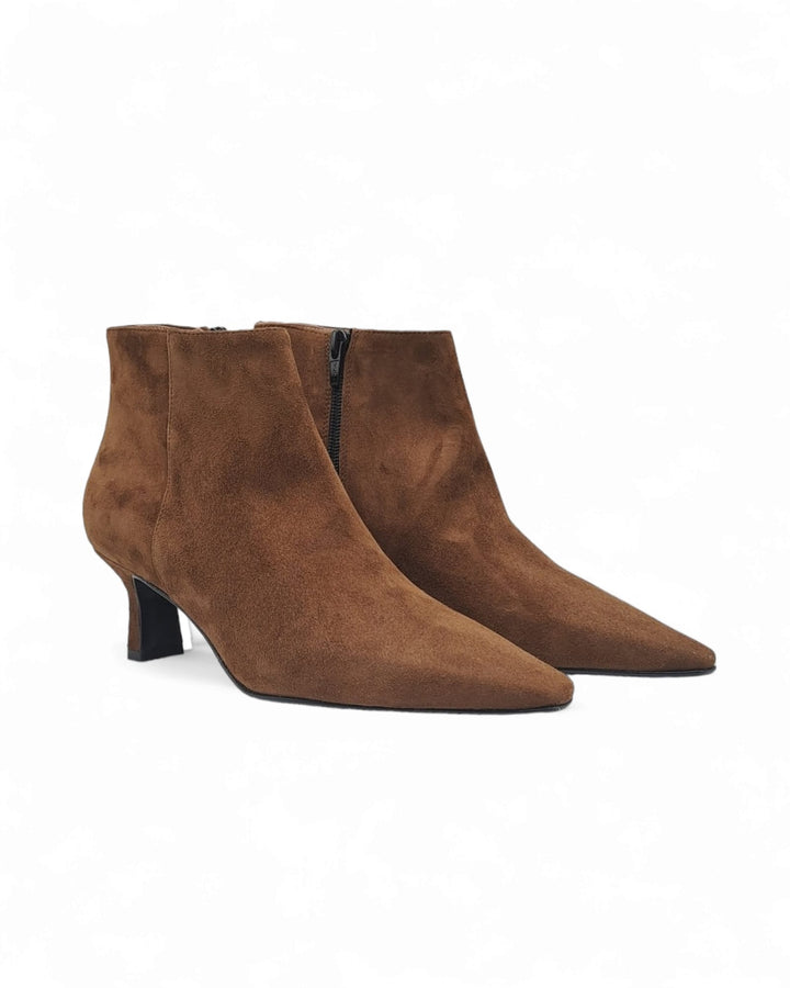 Brown Suede Ankle Boot