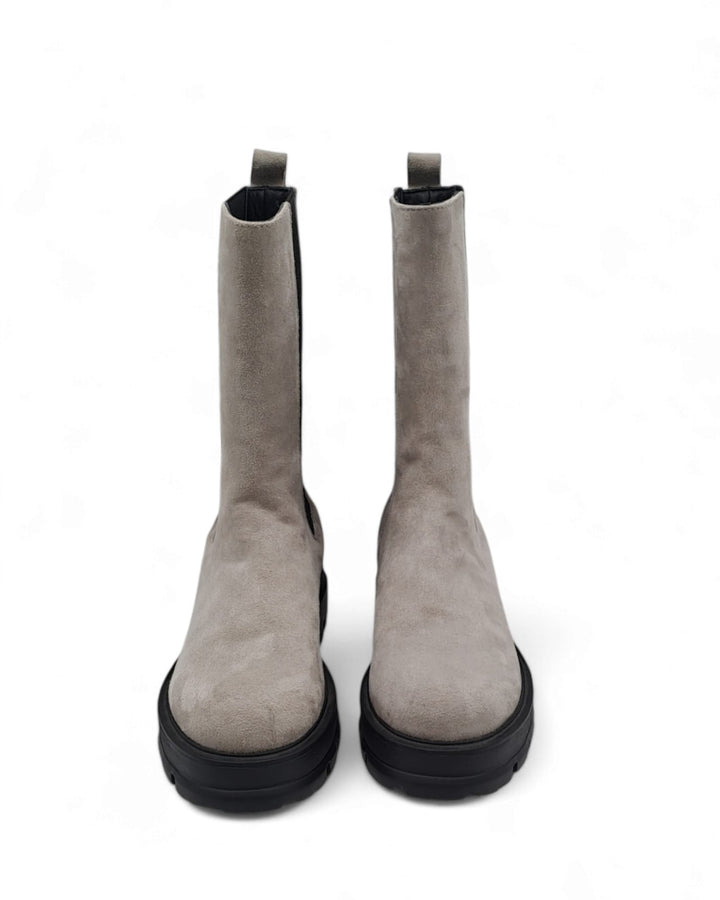 Combat Boots Camoscio Grigio Silicio