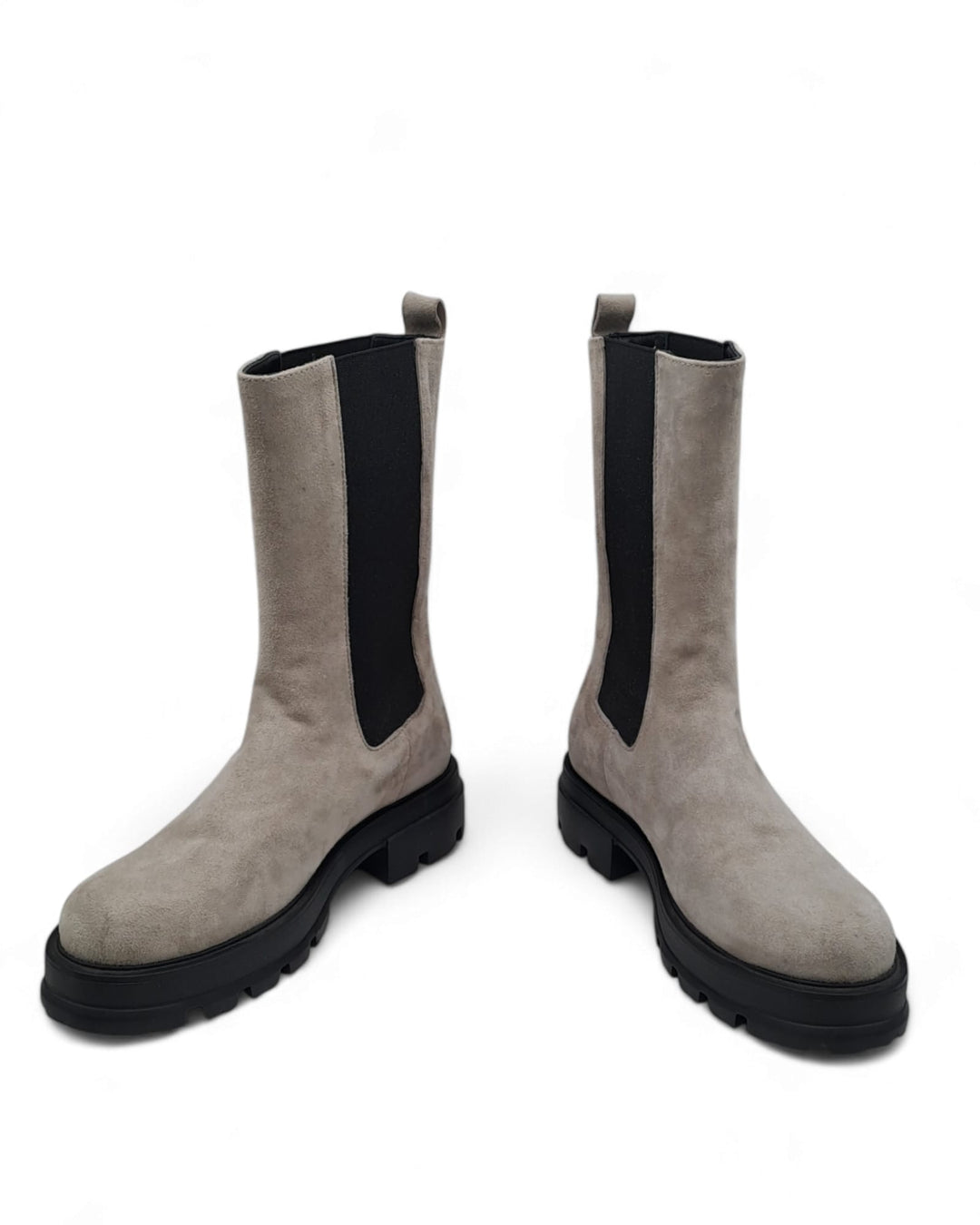 Combat Boots Camoscio Grigio Silicio