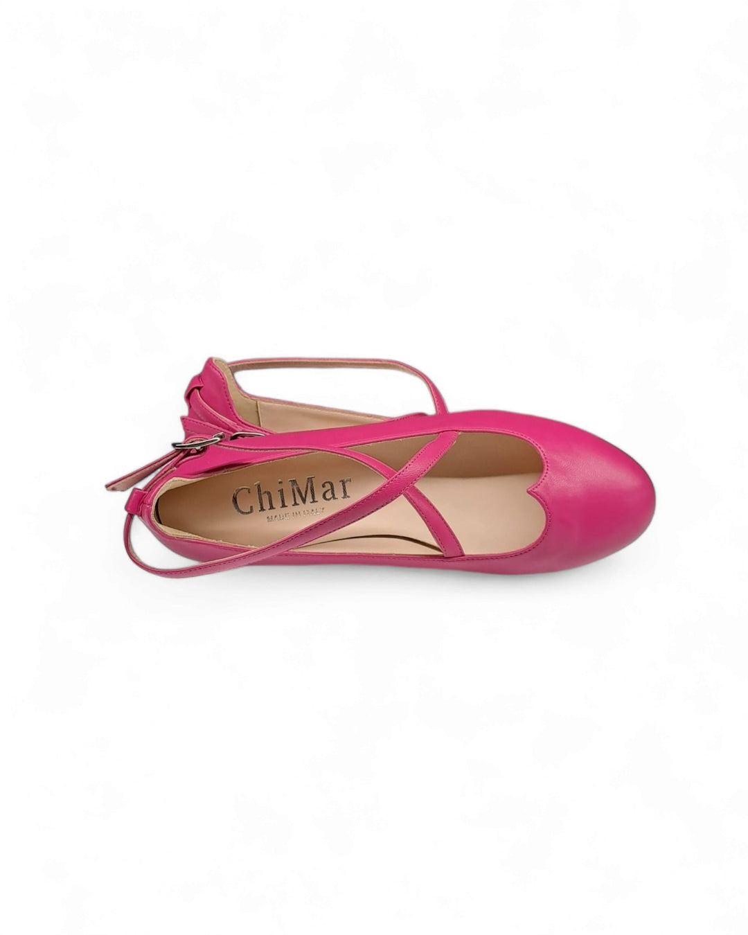 Ballerina Cuore Nappa Fucsia