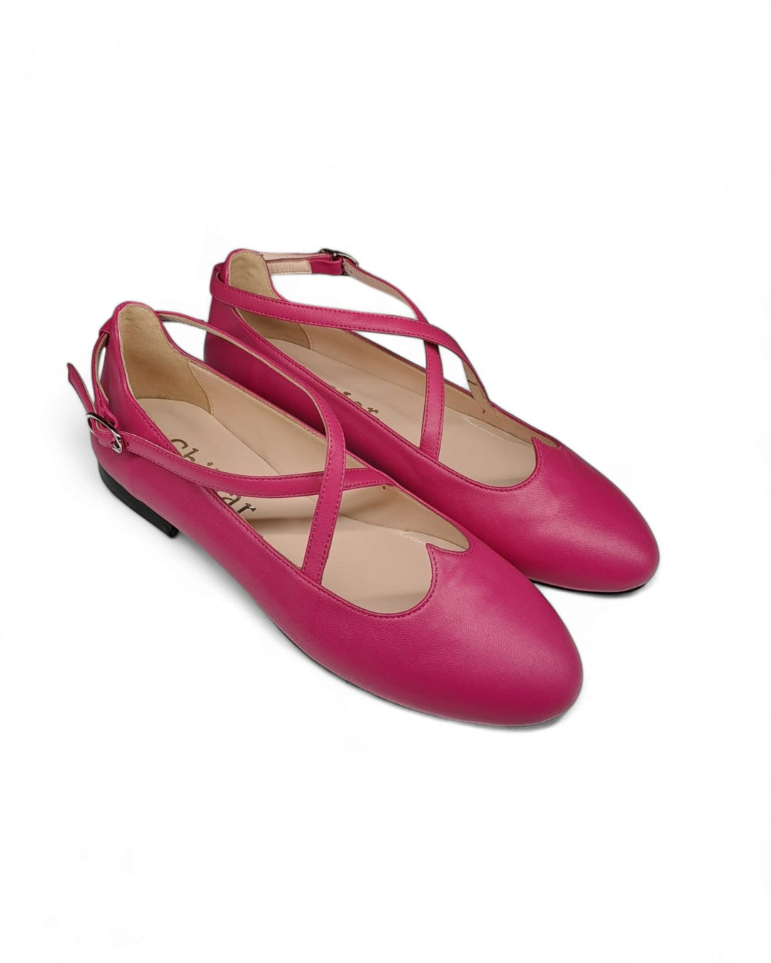 Ballerina Cuore Nappa Fucsia