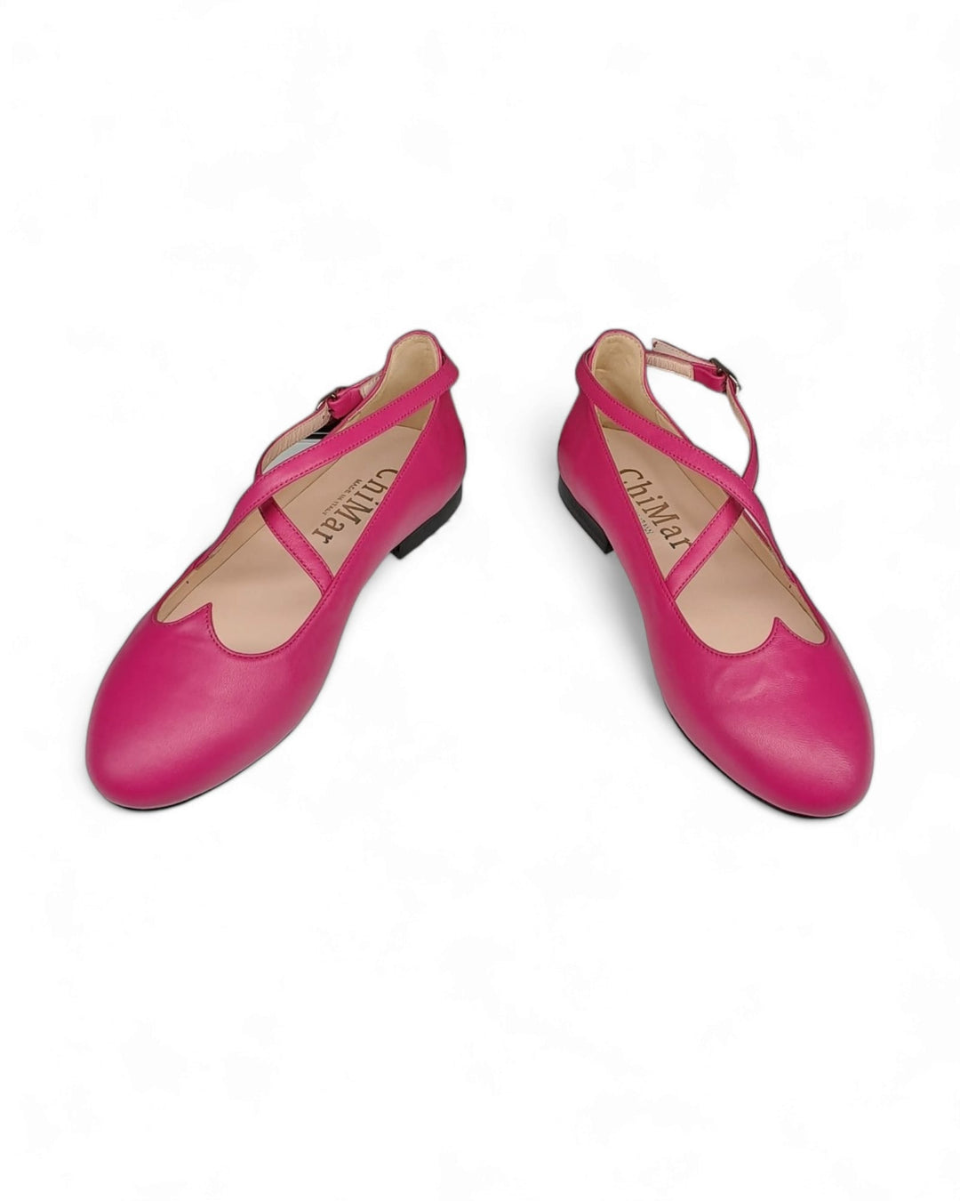 Ballerina Cuore Nappa Fucsia