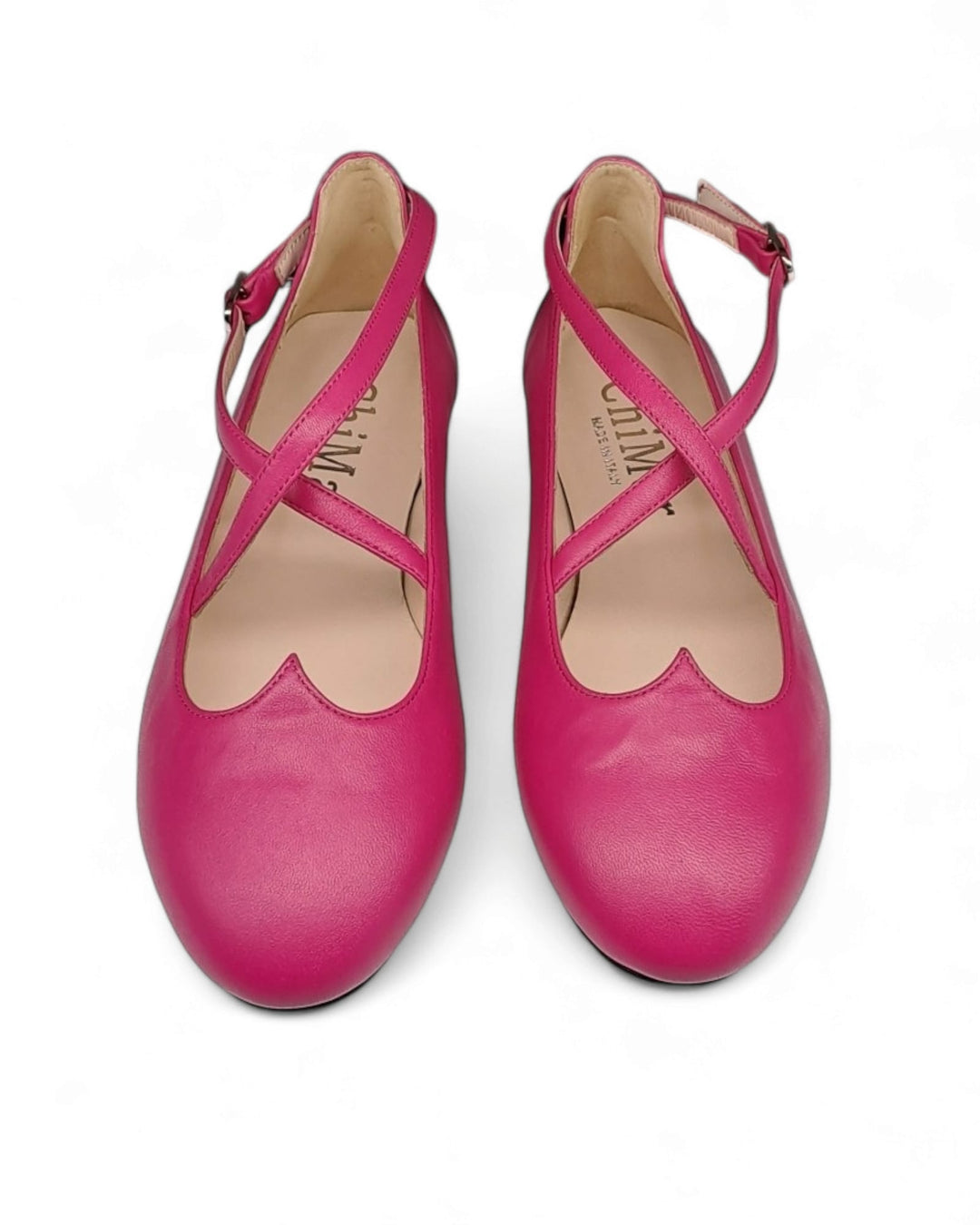 Ballerina Cuore Nappa Fucsia