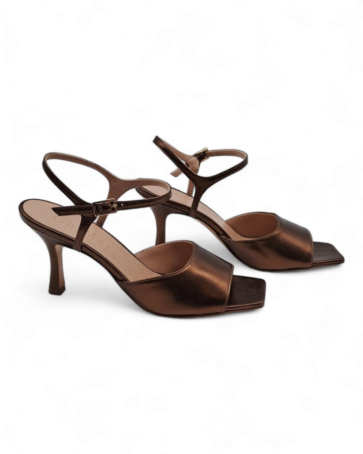 Cloe Sandal T. 7.5 Bronze Laminate