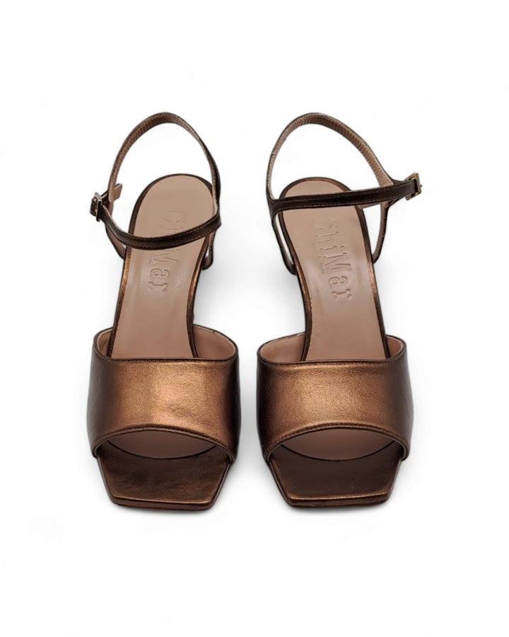 Cloe Sandal T. 7.5 Bronze Laminate