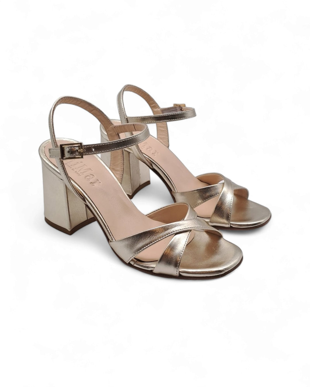 Maren Platinum Laminate Sandal