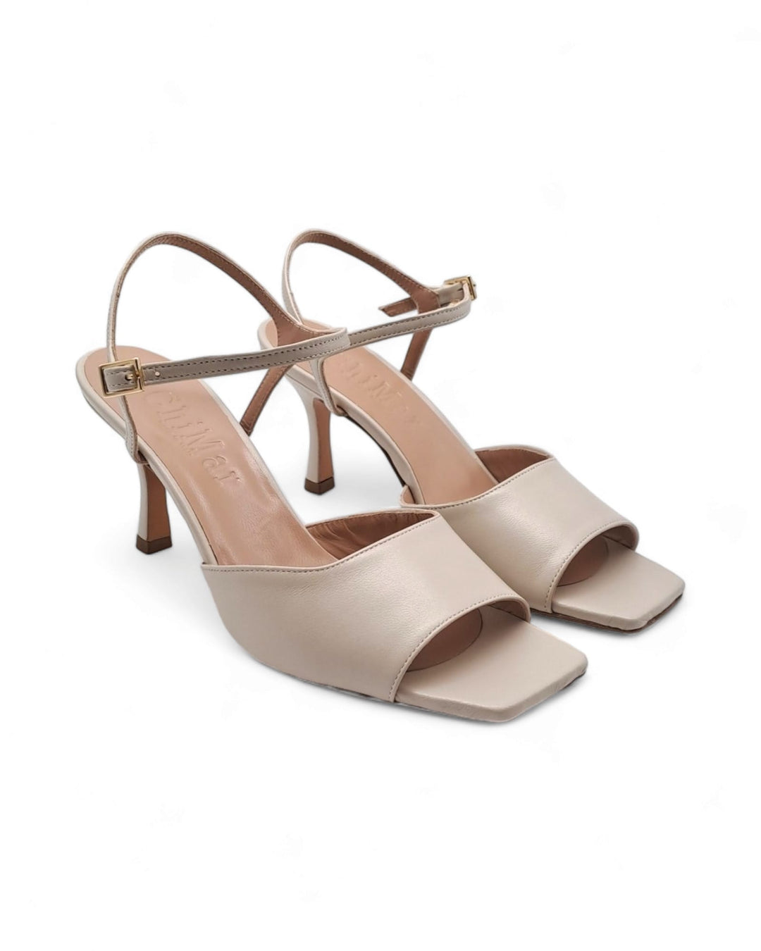 Cloe T. 7.5 Nappa Milk sandal