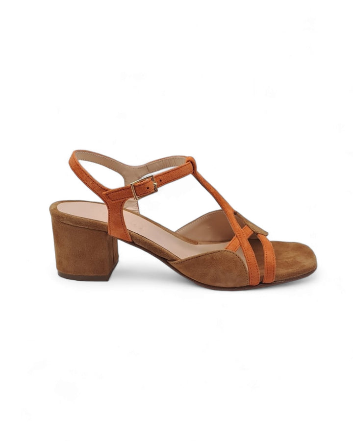 Dolores Turmeric/Pumpkin Suede Sandal