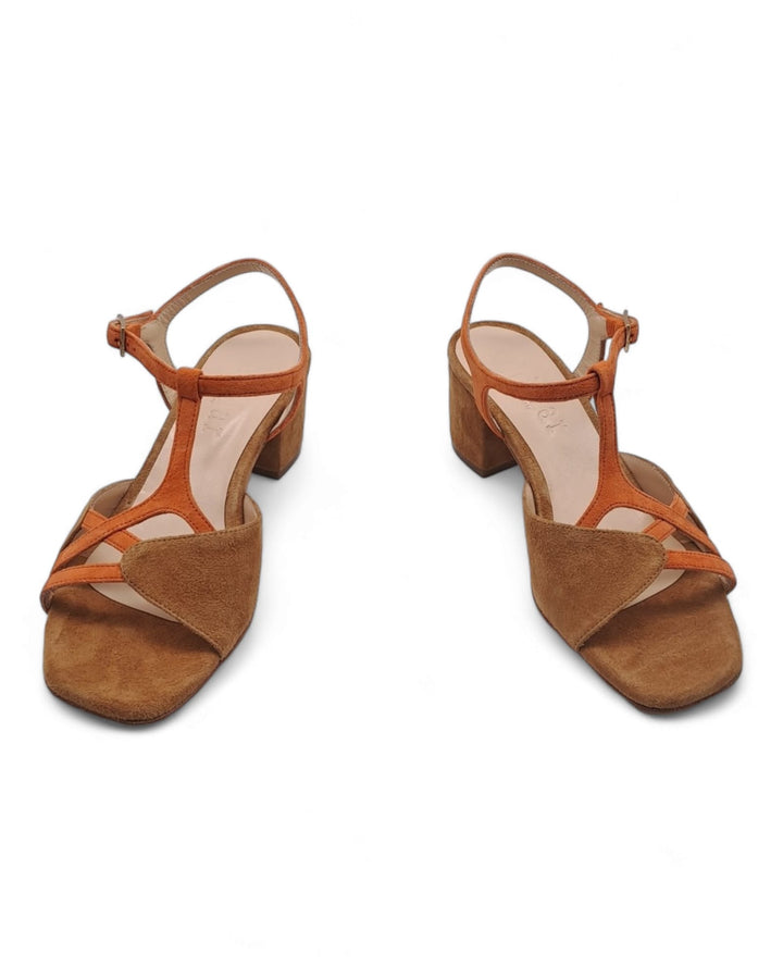 Dolores Turmeric/Pumpkin Suede Sandal