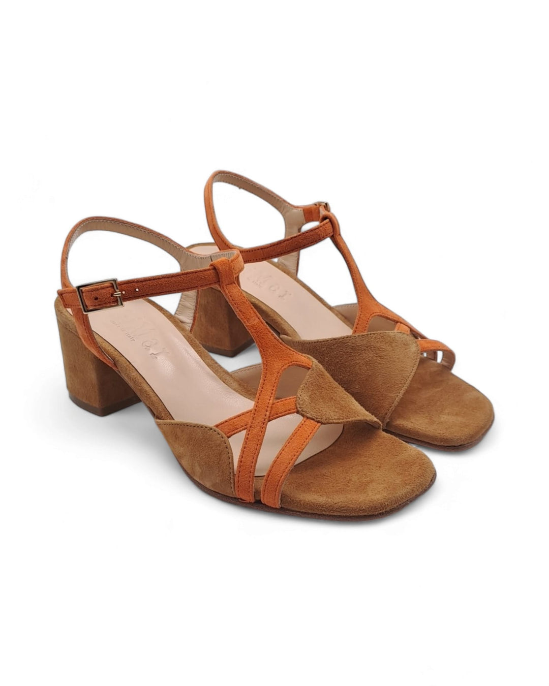 Dolores Turmeric/Pumpkin Suede Sandal