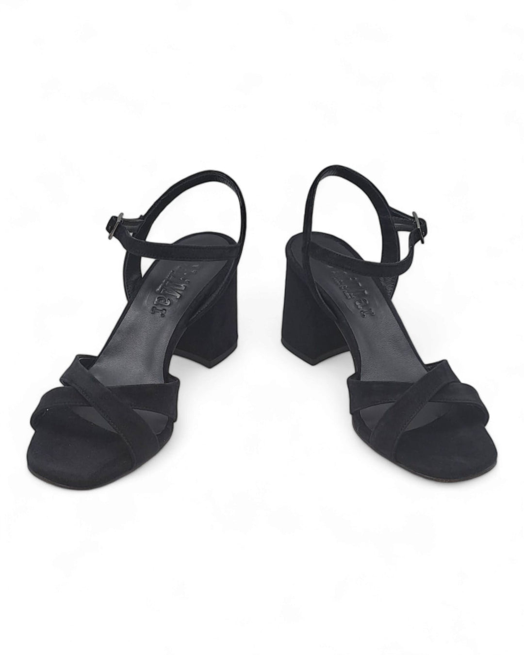 Maren Black Suede Sandal