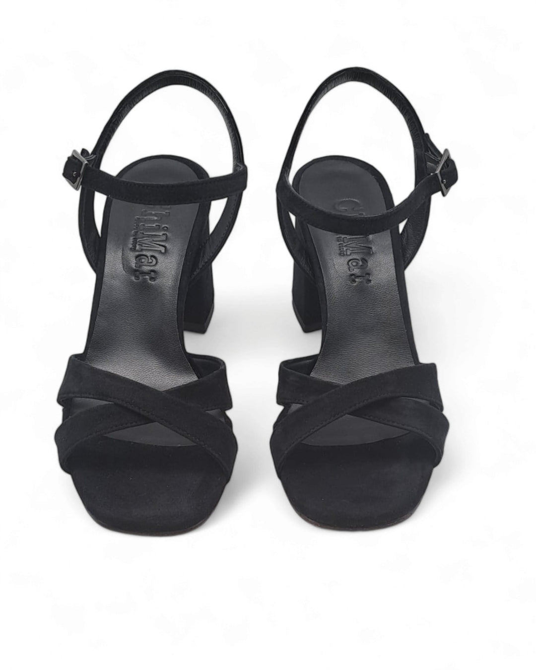 Maren Black Suede Sandal