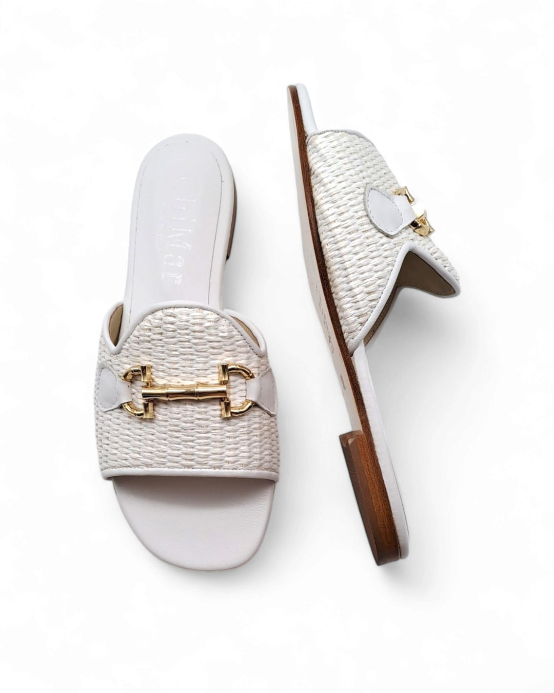 Marvella White Slipper