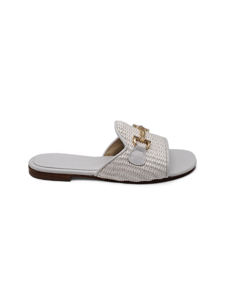 Marvella White Slipper