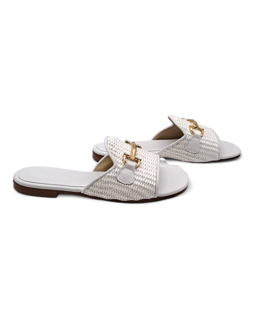 Marvella White Slipper