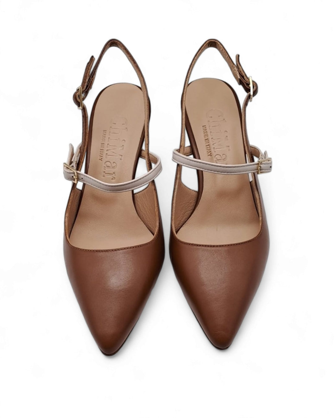 Slingback  Fiamma Nappa Cuoio/ Milk