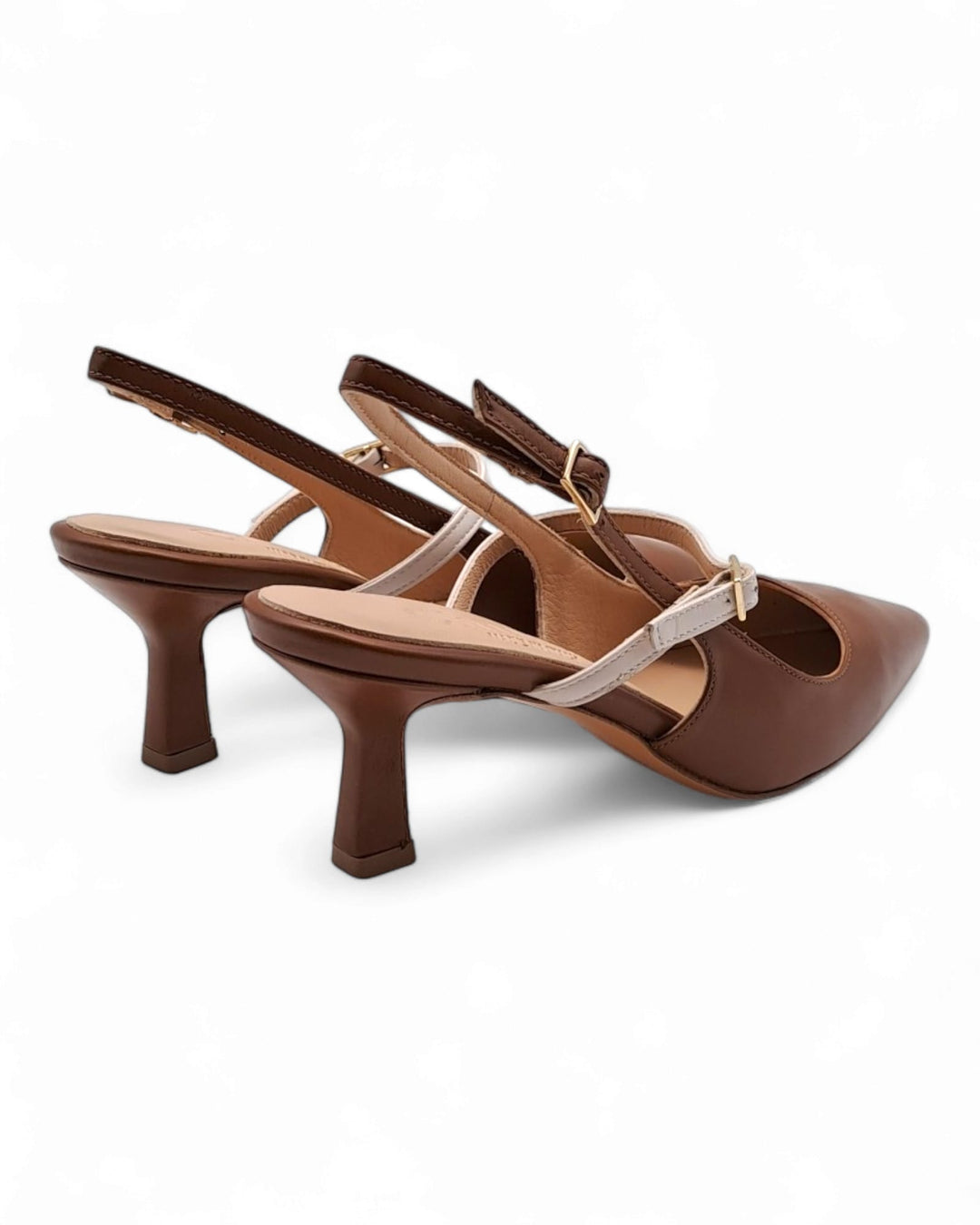 Slingback  Fiamma Nappa Cuoio/ Milk