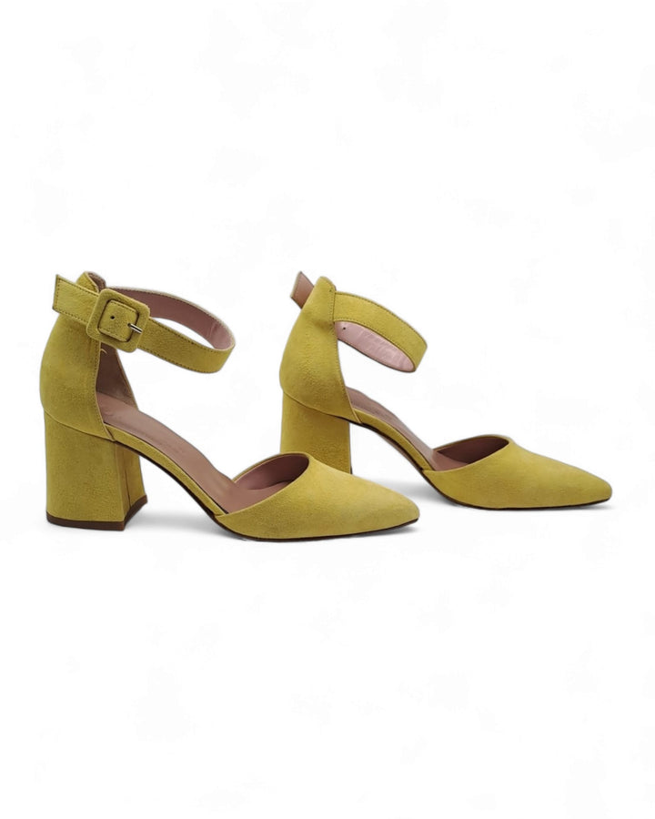 Slingback Camoscio Giallo