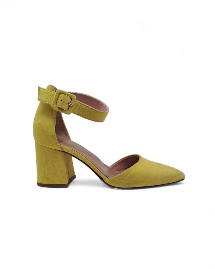 Slingback Camoscio Giallo