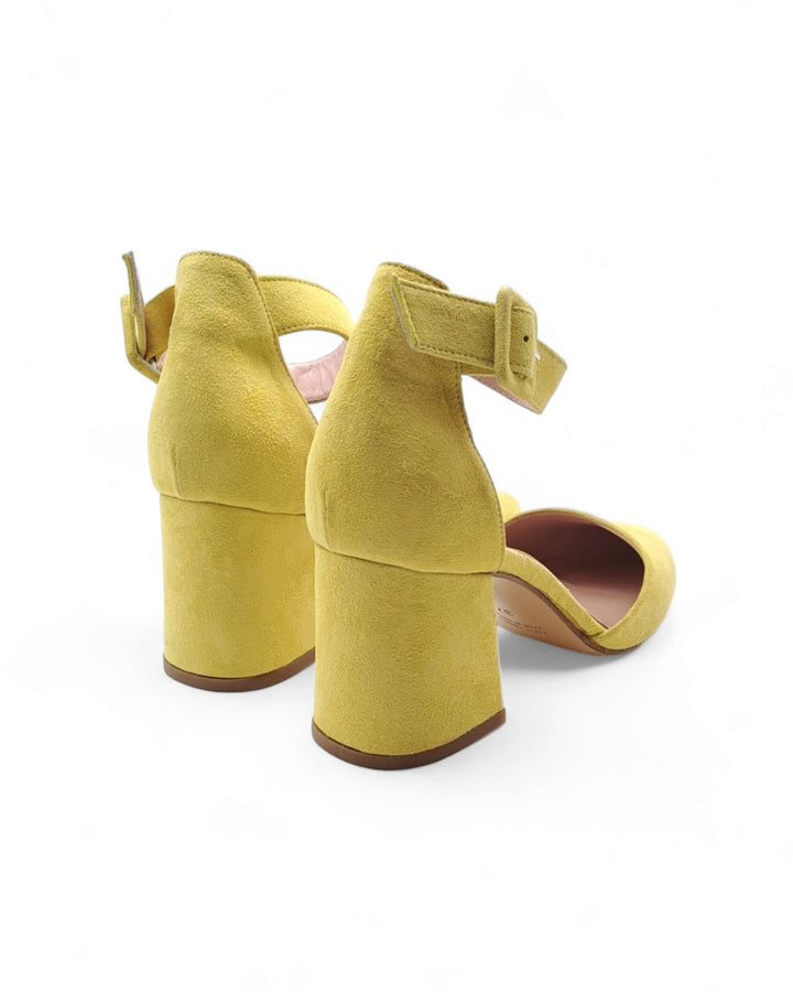 Slingback Camoscio Giallo