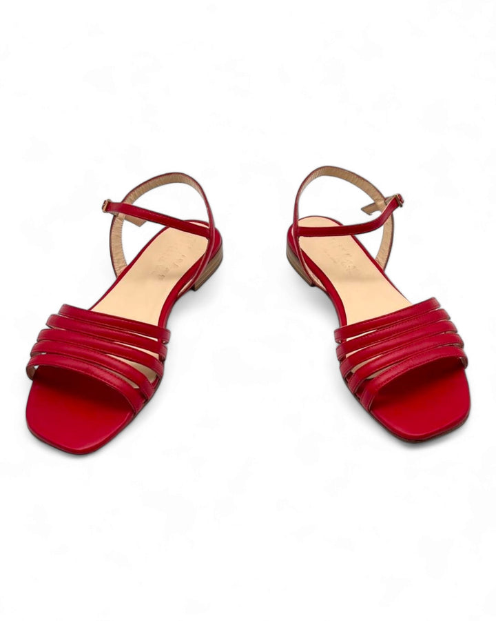 Sandy Nappa Sandal Red