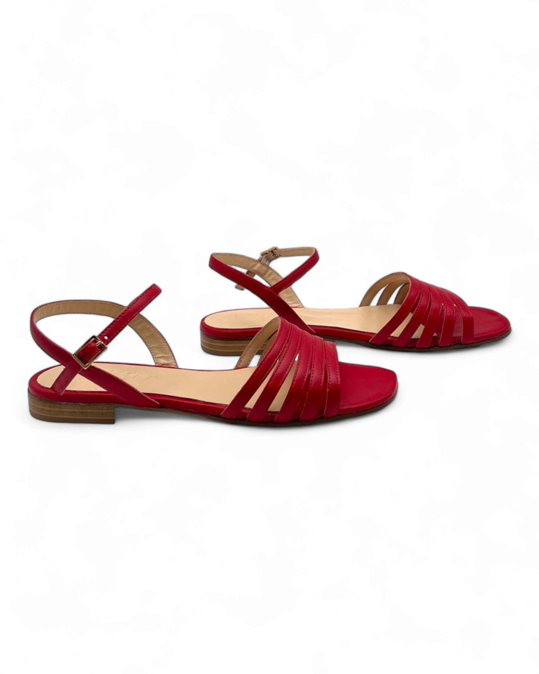 Sandy Nappa Sandal Red