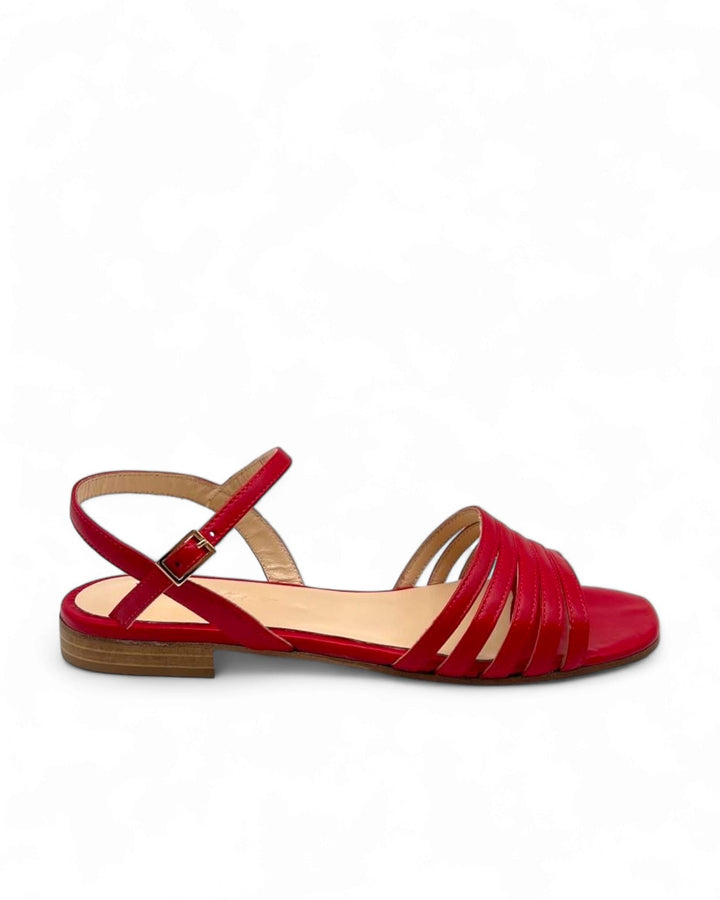 Sandy Nappa Sandal Red