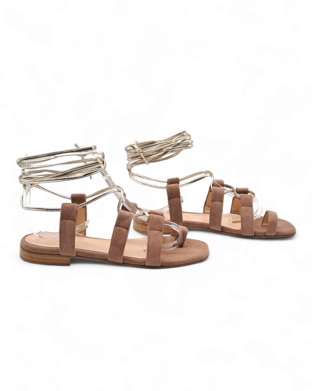 Lace-Up PQ  Camoscio Nude