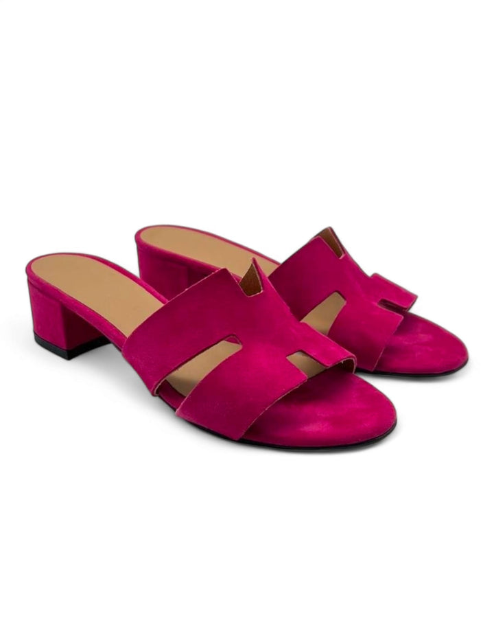 Ciabattina H T.30 Camoscio Fucsia