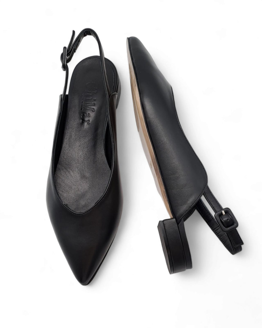 Slingback  Eris Nappa Nero