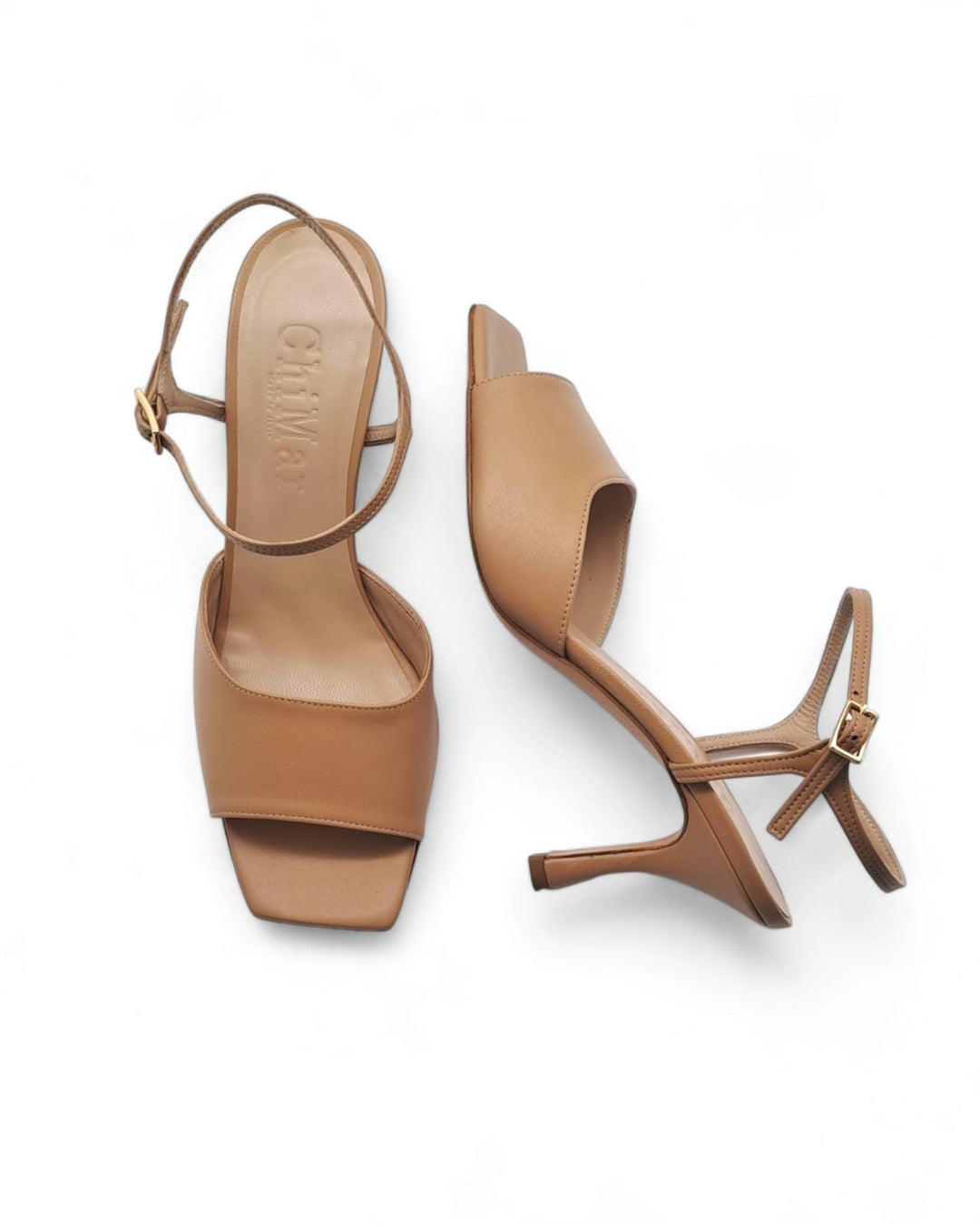 Cloe T. 7.5 Nappa Milk sandal