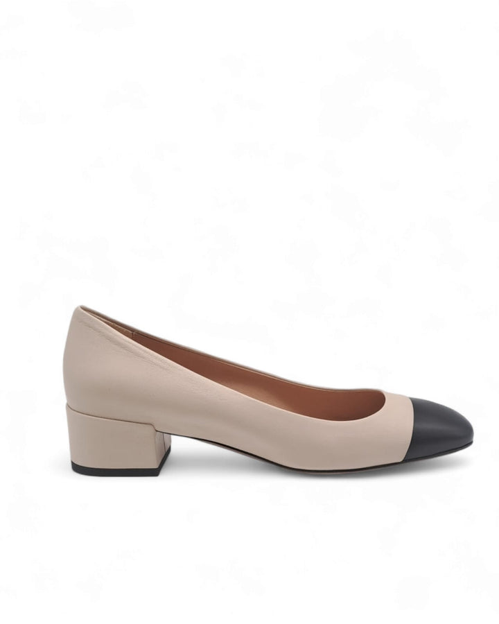 Ballerina Bicolor Nappa nero / Nappa Beige 2500