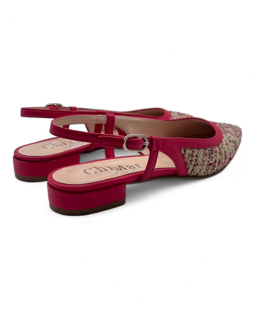 Slingback Rafia Fucsia