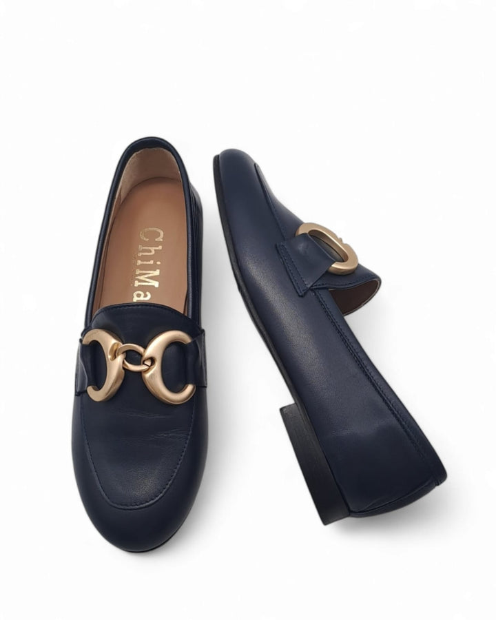 Mocassino Nappa  Blu