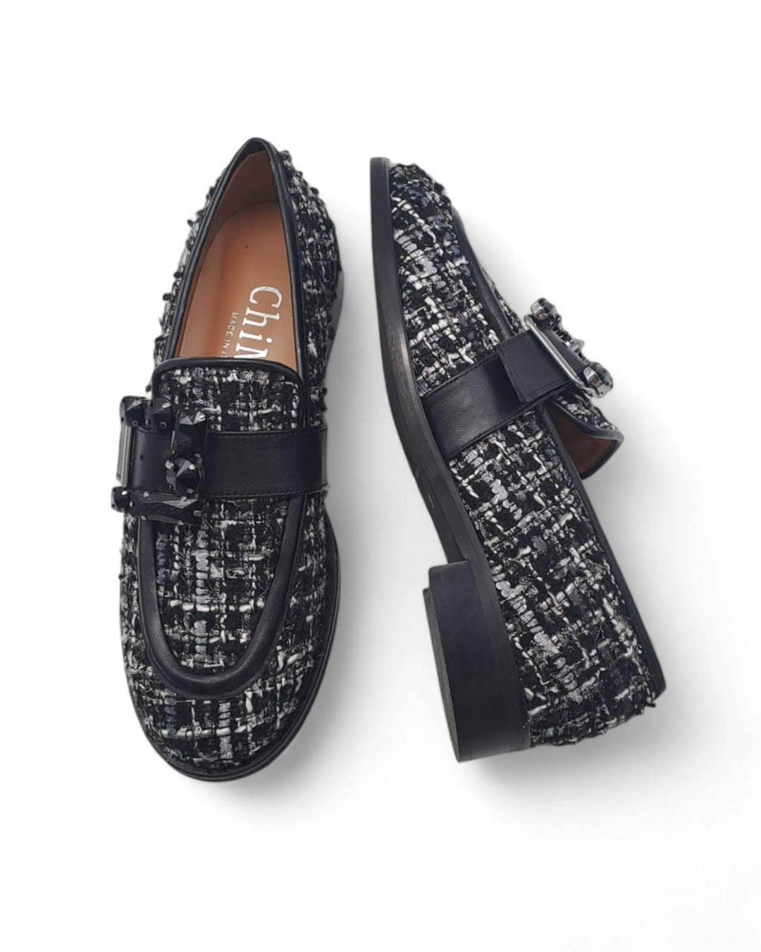 Mocassino Delia Tweed  Nero