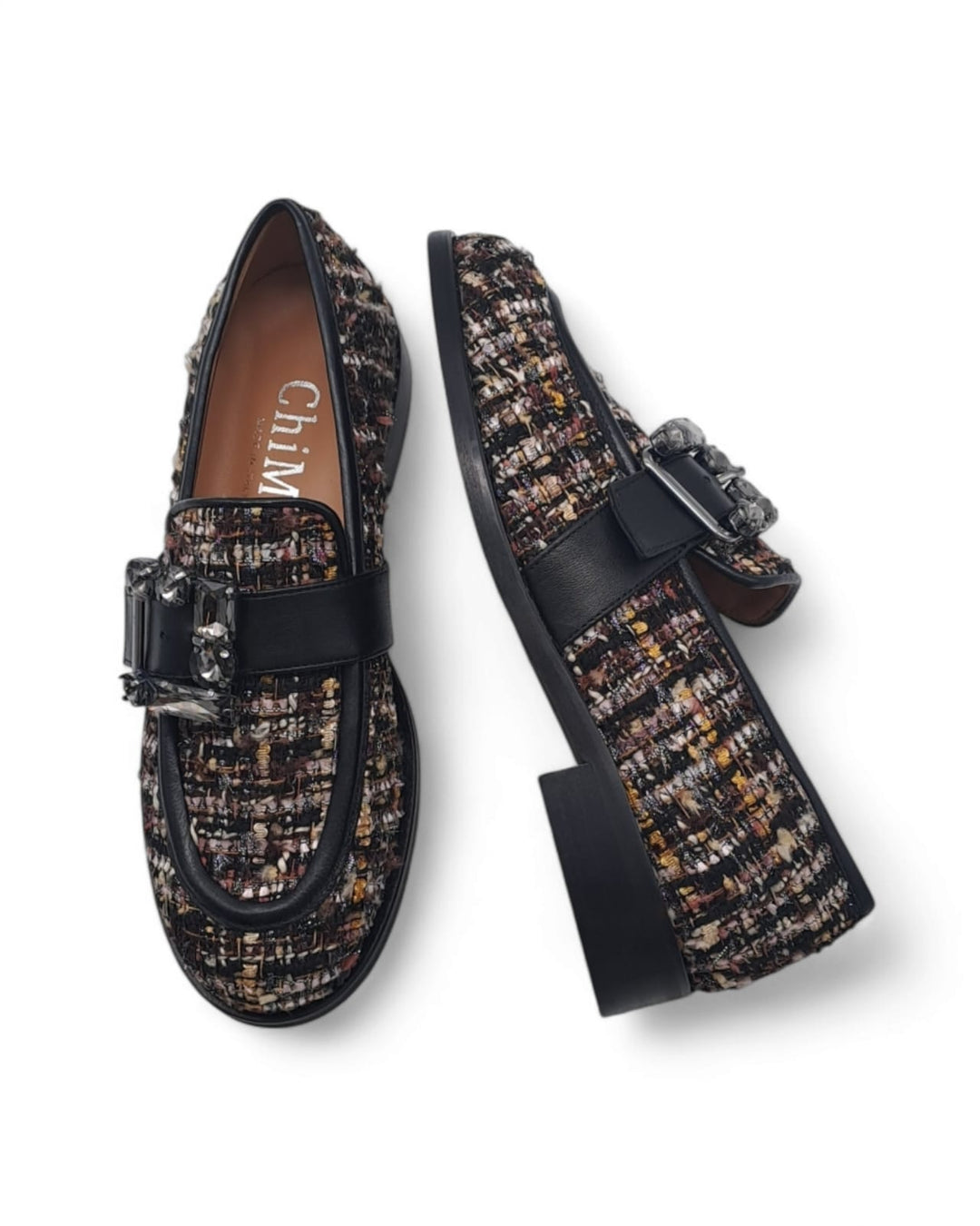 Mocassino Delia Tweed  Marrone