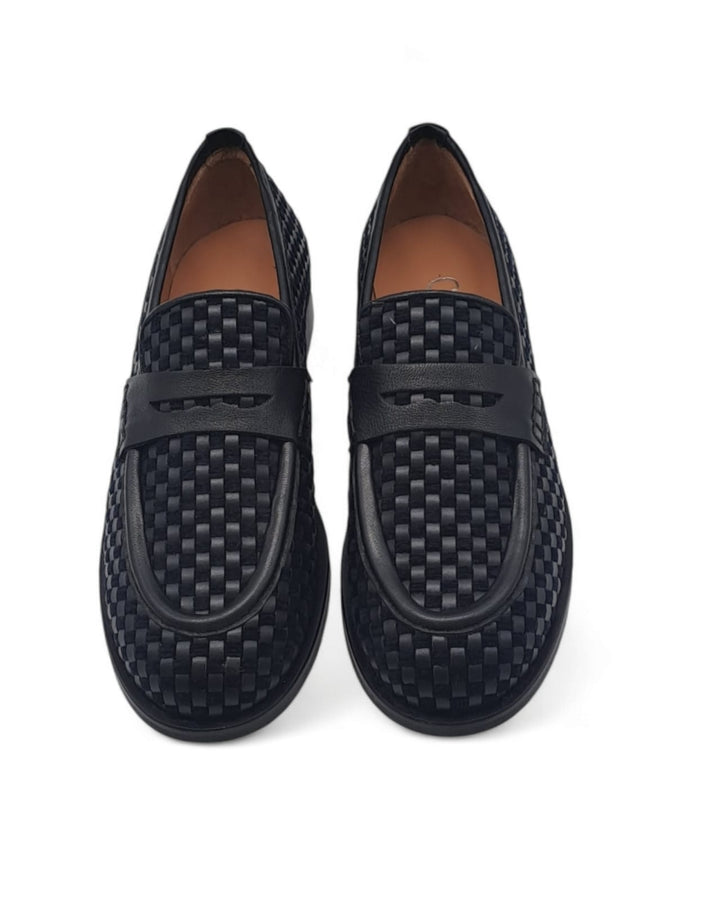 Mocassino Nancy Woven Nero