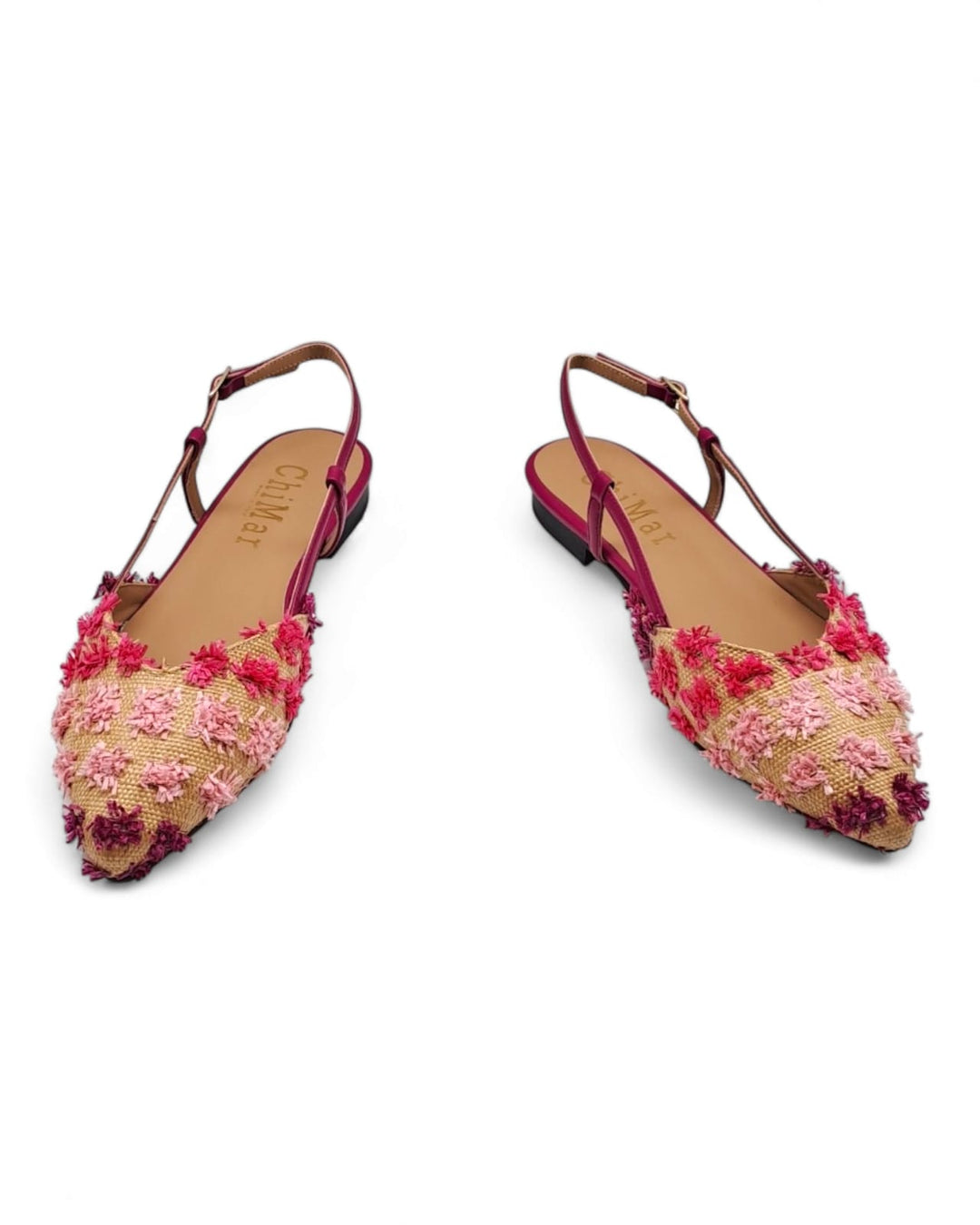 Slingback Chimar Rafia Fucsia