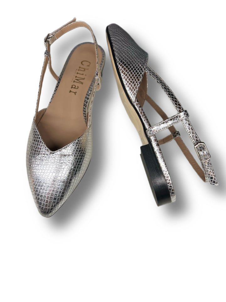 Slingback ChiMar Stampa/Argento