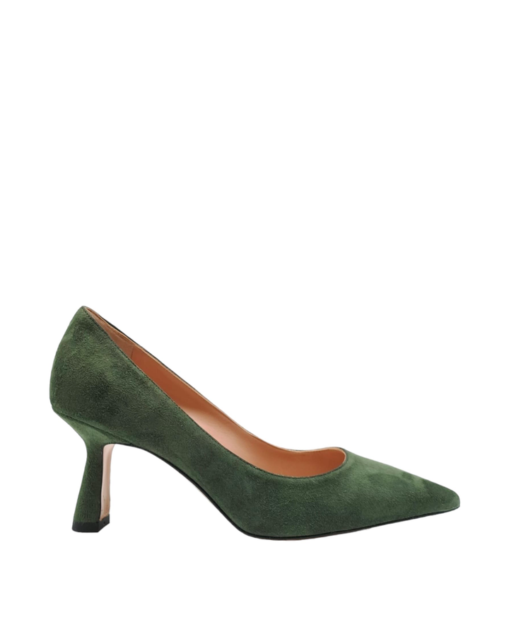 Décolleté Camoscio Verde Kelly 7,5