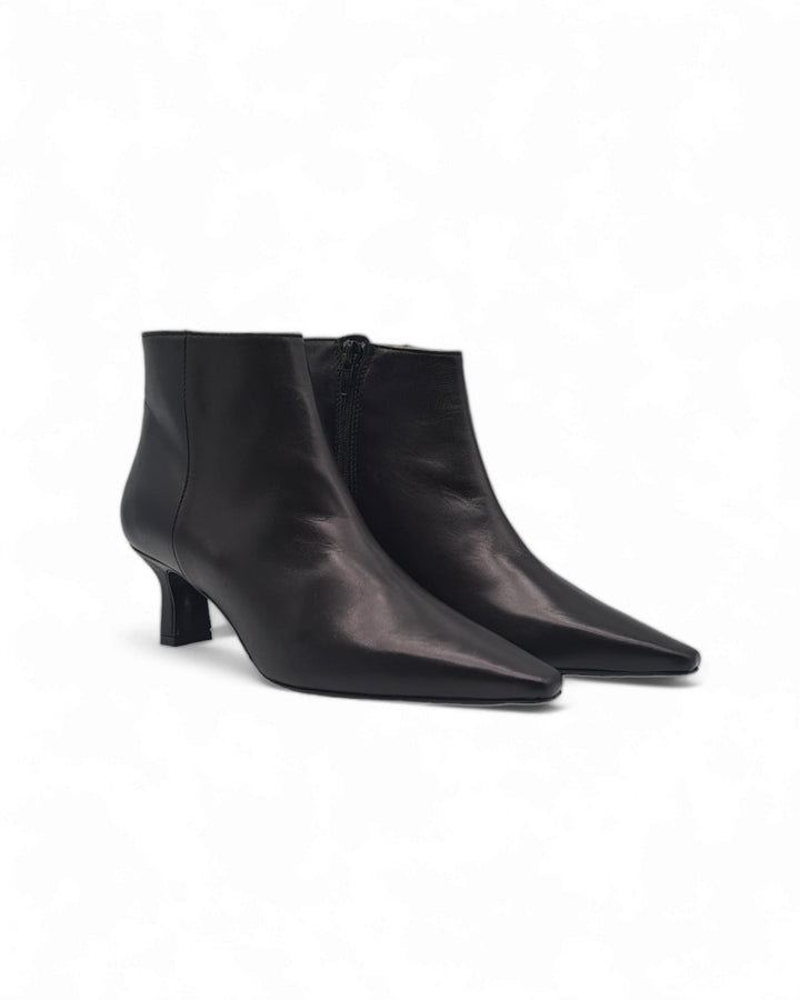 Black Focus Nappa Ankle Boot