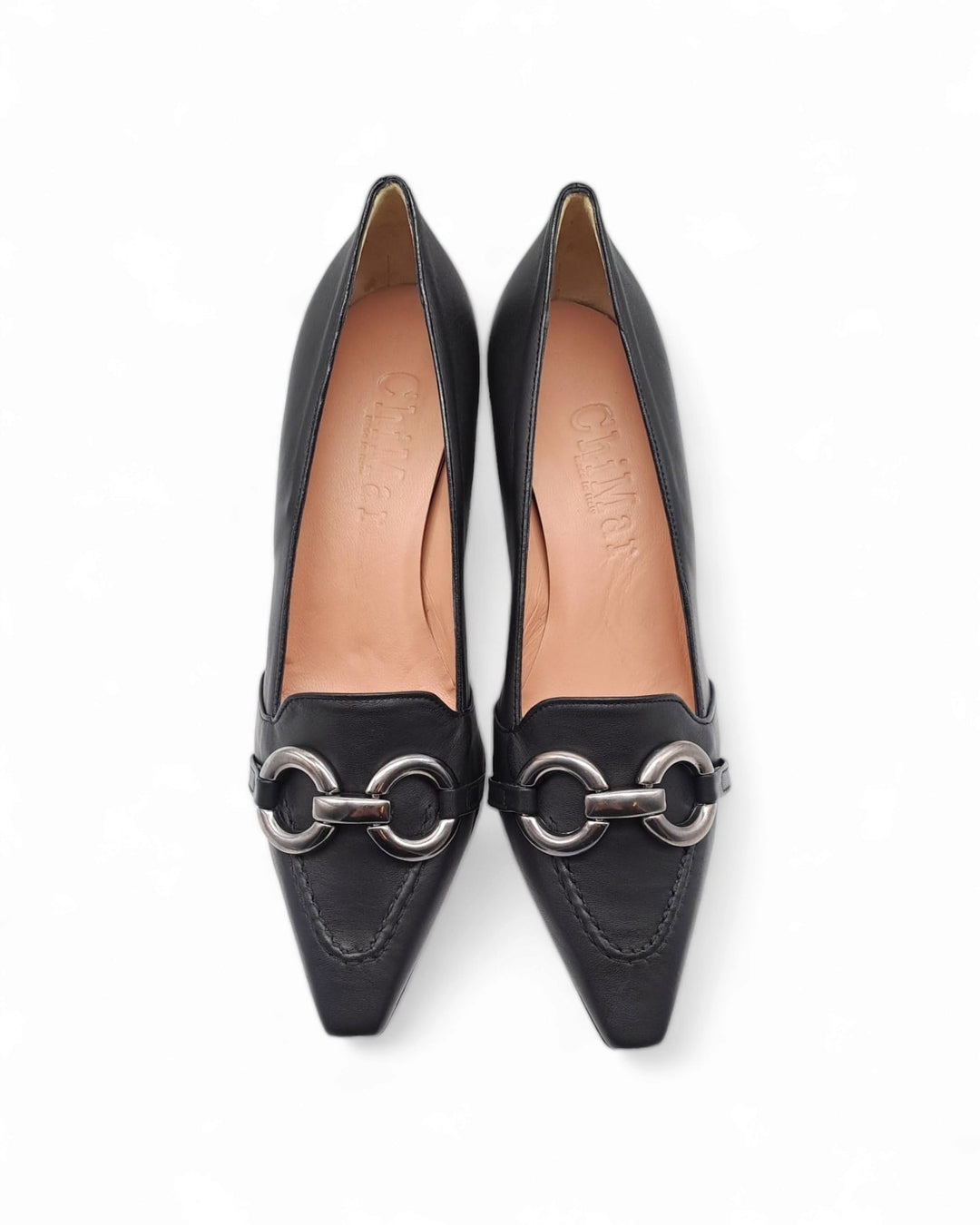 Décolleté Mocassino in Pelle Nero