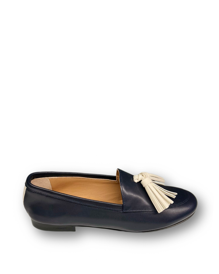 Mocassino Nappa Blu/Milk