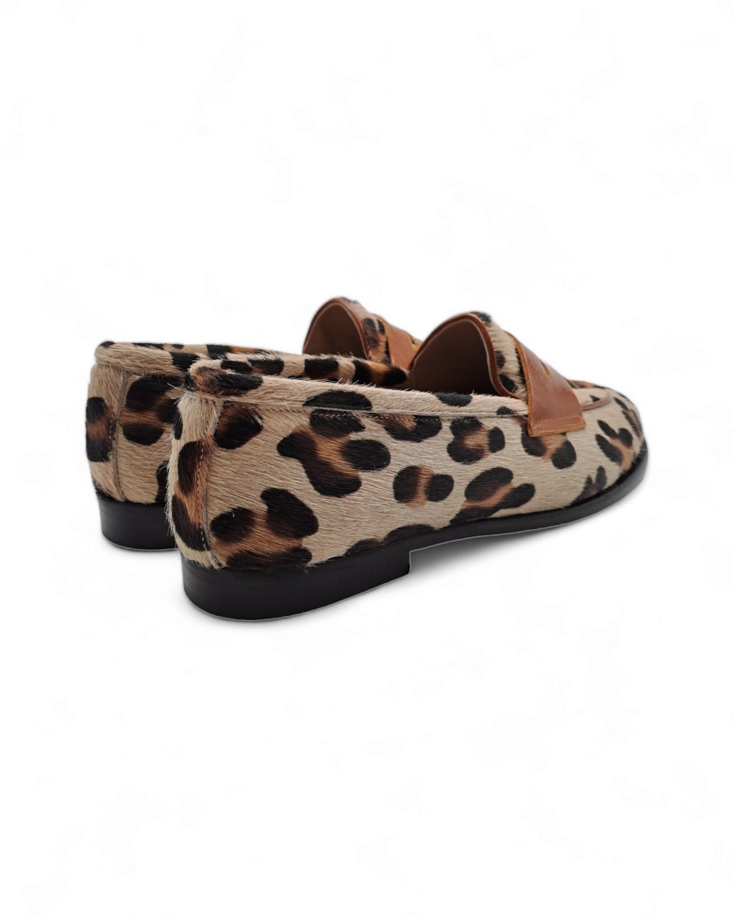 Manal Spotted Pony Moccasin / Naplak Leather