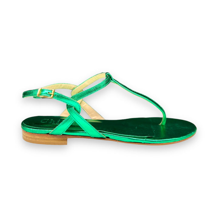 Green Laminated PT Flip-Flops