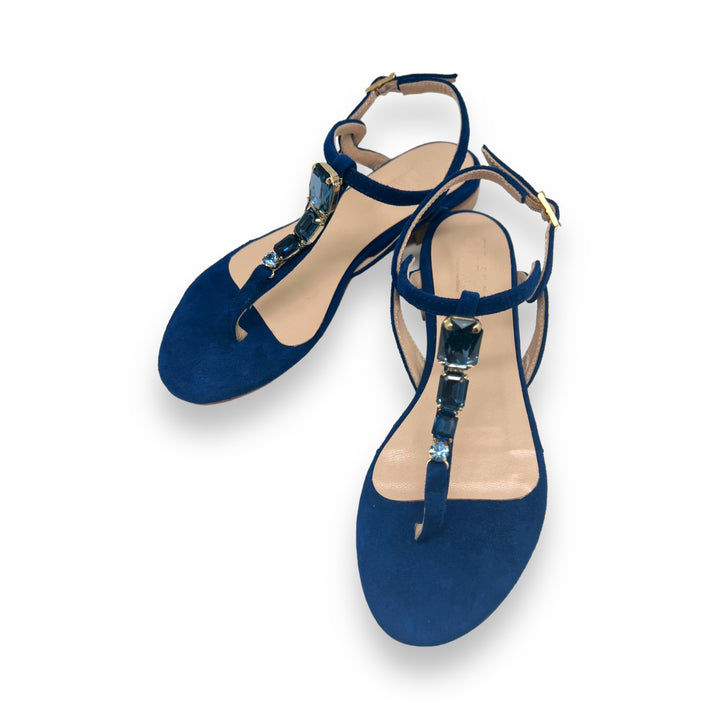 Crystal New Indigo flip flops