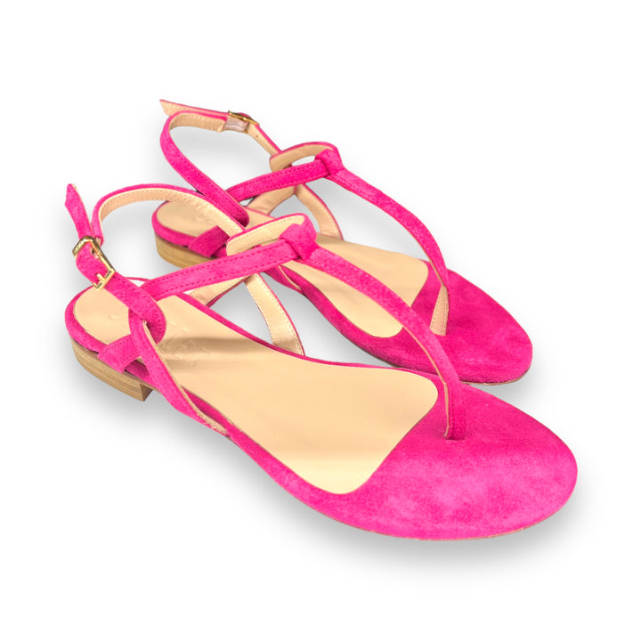 PT Fuchsia flip flops