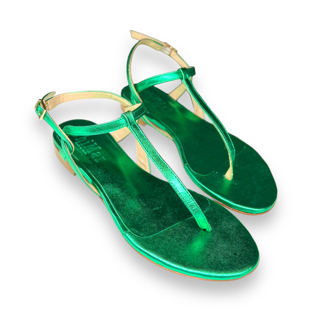 Green Laminated PT Flip-Flops